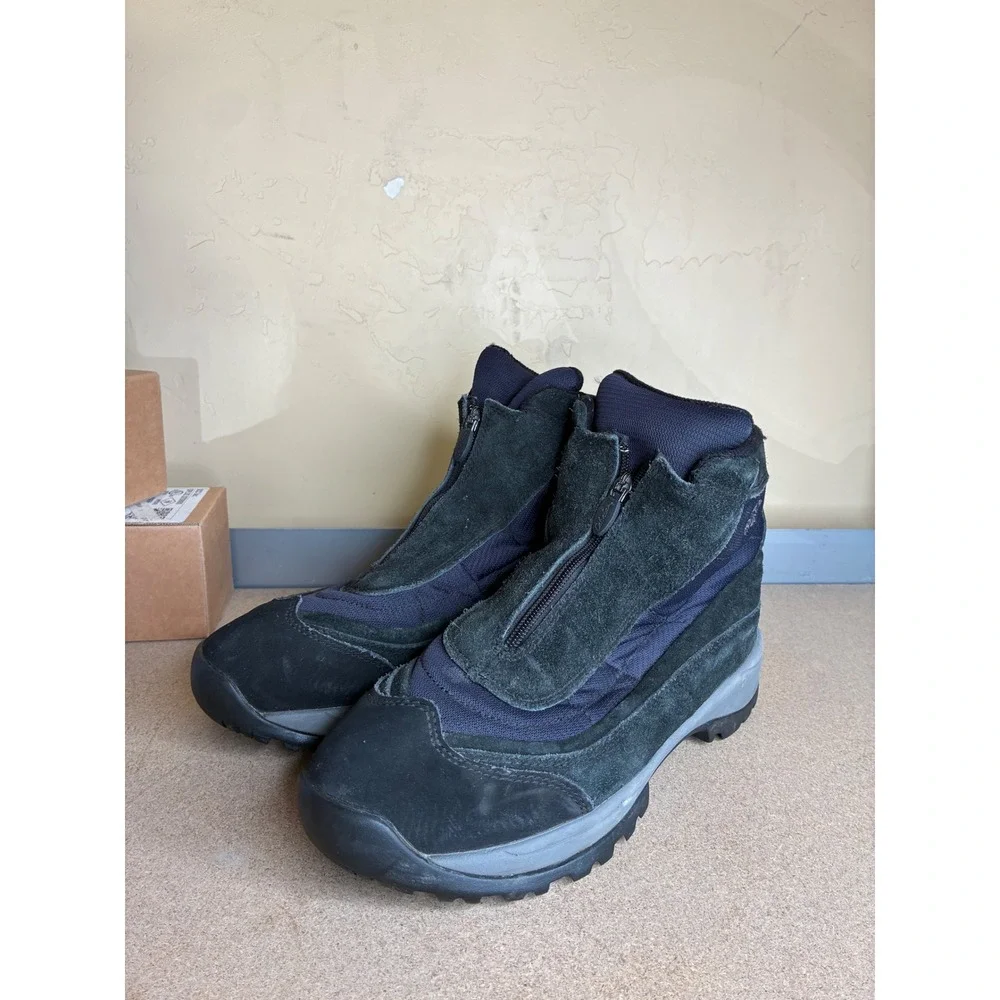 Cabelas Dry-Plus Thinsulate Ultra Winter Boots Mens 10 D Black Suede Zip 84-1107